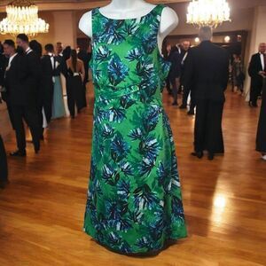Banana Republic kelly green dinner party TALL dress cocktail wedding formal 4